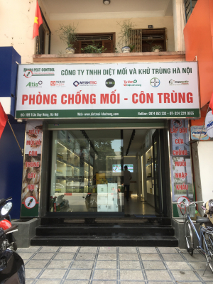 THI CÔNG HOÀN THIỆN SHOWROOM DIỆT MỐI VÀ KHỬ TRÙNG TẠI HÀ NỘI